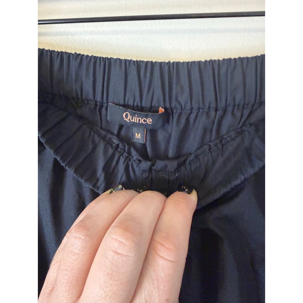 NWOT Quince 100% Organic Cotton Poplin A-line Maxi Skirt Medium Black Capsule - Picture 4 of 7